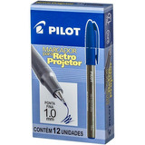 Caneta Retroprojetor 1.0mm Marcador Azul