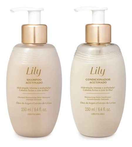 Kit Lily Shampoo + Condicionador Acetinado 250ml