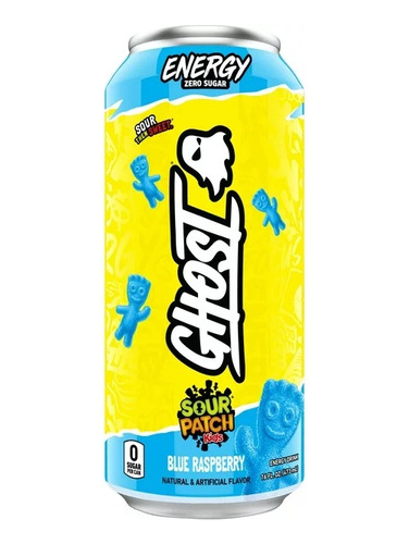 Ghost Bebida Energetica Zero Azucar Blue Raspberry 473 Ml 
