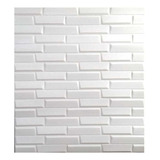 Pegatina Panel 3d Bloque Blanco Autoadhesivo Para Pared