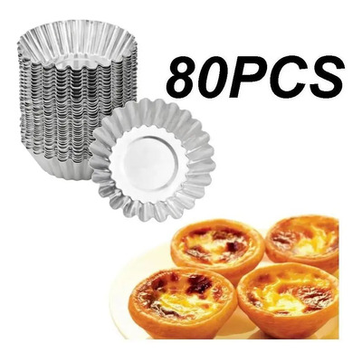 L Paquete De 80 Moldes De Tartaleta Molde Tarta Individual