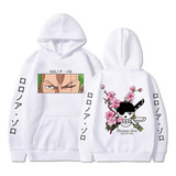 Sudaderas Con Capucha Anime One Piece Roronoa Zoro Graphic P