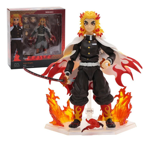 Figura De Acción Figma 553 Demon Slayer Kyojuro Rengoku De J