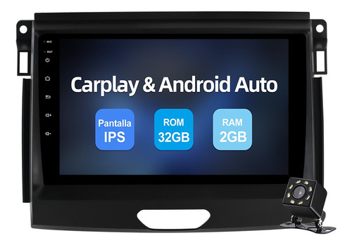 Estéreo Carplay Cámara Para Ford Ranger 2017-2022 Gps Wifi .
