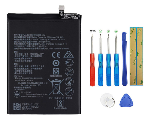 Bateria Para Huawei Y7 2019 / Y9 2019 / Honor 8c+ Kit Herram