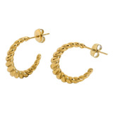 Aros Enchapados Oro 18k, C/estuche, Dafne Ohmystore (oms32)