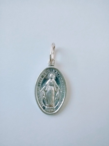 Dije Medalla Virgen Milagrosa En Plata 925 Hermosa Fe Amor