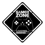 Cuadro Gamer Zone - Madera Calada - Negro Deco - 27x27cm