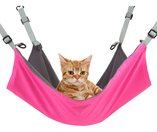 Hamaca Para Gatos Cama Colgante Ajustable Reversible Suave