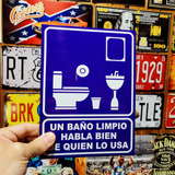 Carteles De Chapa Personalizados Estilo #vintage Para Baño