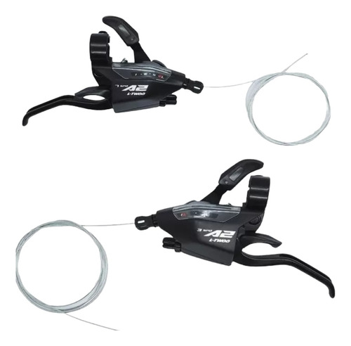 Kit Par De Shifter Manija Integrada Ltwoo 3x7 Simil Shimano 