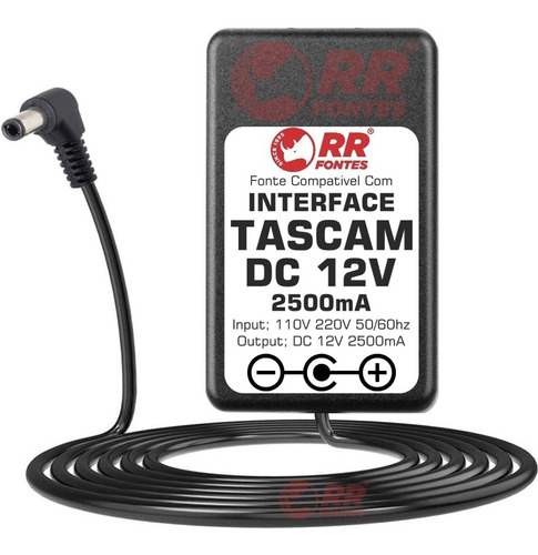 Fonte Dc 12v 2.5a Para Tascam Dp-01