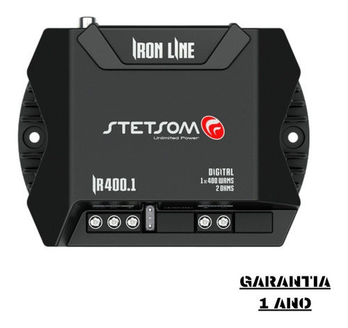 Módulo Amplificador Stetsom Ironline Ir400.1 De 400 W Rms Y 2 Ohmios