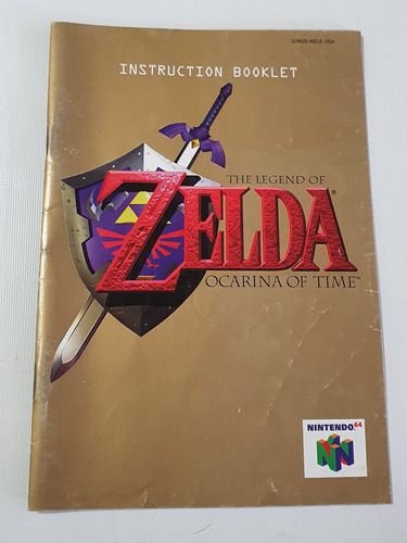 Manual Original Del Videojuego Zelda Ocarina Of Time 