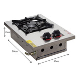 Fogão Cooktop Industrial Gás Itajobi Fogões Alvenaria 1 Boca Prateado