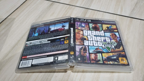 Grand Theft Auto V Gta 5 Só A Caixa Sem O Jogo Do Ps3.