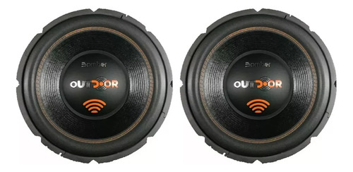 Kit Par Subwoofer Bomber 12 Pol Outdoor 500w Rms 4 Ohms