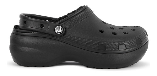 Crocs Classic Platform Lined Clog W Negro Mujer