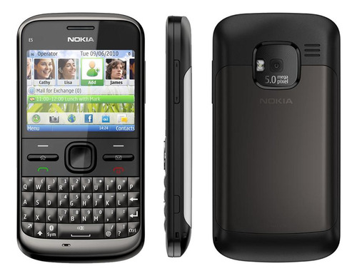 Celular Básico 3g Qwerty Nokia E5-00 Bluetooth Radio Câm 5mp
