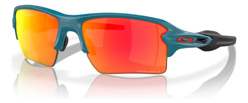 Gafas De Sol Oakley Flak 2.0 Xl Prizm Ruby Community Colec, Color Azul Con Montura, Color Mate, Varilla Balsámica, Color Negro