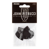 Kit C/ 6 Palhetas Dunlop Jz3 John Petrucci Signat 427pjp Usa Cor Preto Tamanho 1.5mm