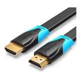 Cable Plano Hdmi 2.0 4k 60hz Hdr Arc 0,75 M 18 Gbps Vention