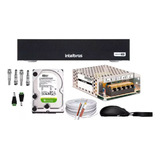 Kit Dvr Intelbras 8 Canais + Acessórios Para 08 Câmeras