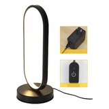 Moderna Lampara Buro Calida Negra Elegante Minimalista Led