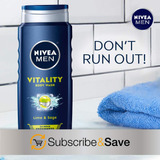 Nivea Men Vitality Body Wash, Lima Y Salvia Perfumado Body W