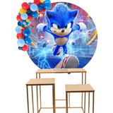 Funda De Tela Sonic Para Panel De 1,20 Mt. Decoracion Candy