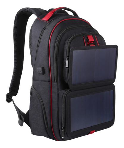 Mochila Solar Mochila Alimentada Por Panel Solar De 14 W Par