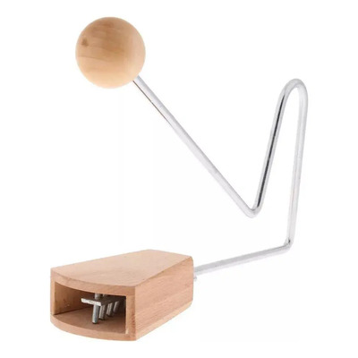 1 Instrumento Musical De Percussão Vibraslap De Madeira Para