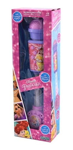 Microfono Star Disney Princesa Con Luces De Colores Tm1 2091