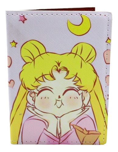 Porta Pasaporte - Sailor Moon Kawai Rosa -  Para Viajar