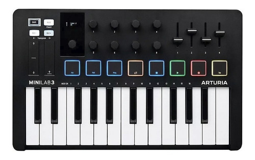 Arturia Minilab Mk3 Black Teclado Controlador Midi