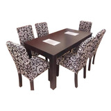 Juegos De Comedor Mesa Extensible+ 6 Silla Chenille.