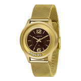 Relógio Feminino Lince Dourado Lrg4711l M2kx