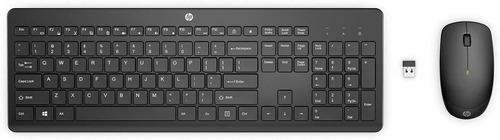 Kit Teclado Y Mouse Inalambrico Hp 235 1y4d0aa Usb-a Negro