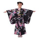 Kids Girls Clothes Kimono Nightgown Japanese Dress Long