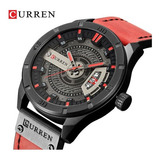 Reloj Curren De Cuarzo De Cuero Para Hombre Con Calendario