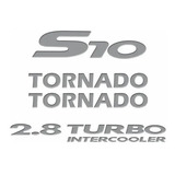 Kit Emblema S10 Tornado2.8 Turbo Intercooler Adesivo Resinad