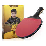 Paleta Ping Pong Loki 9 Estrellas Profesional Fibra Carbono