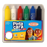 Pinta Carita Multicolor Set 6 Pinturas Faciales Artel