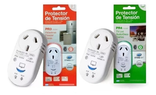 Combo 2 Protectores Tension Heladera Frezeer + Tv Led Smart