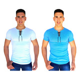 Promoción Pack X 2 Remeras Entalladas Slim Fit Para Hombre