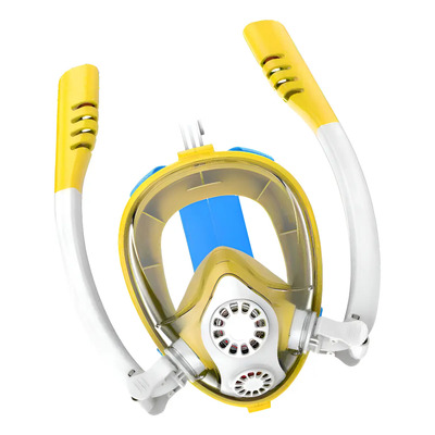 Equipamento De Snorkel Para Crianças Com Máscara E Amarelo .