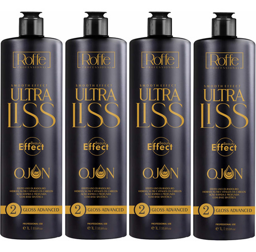 4 Selagem Definitiva Ultra Liss Liso Máximo Duradoura Roffe