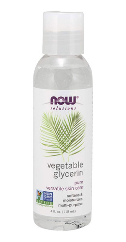 Glicerina Vegetal 118ml Now Foods Vegetable Glycerin Puro