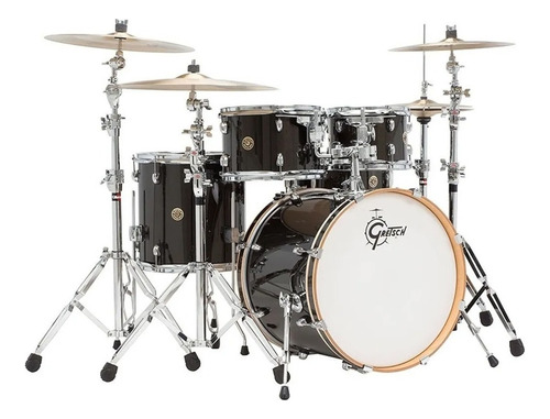 Batería 5 Cpos Gretsch Cm1 E825 Catalina Maple Sin Fierros Color Bbs (blk Brz Spkl)