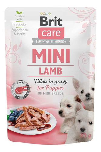 Brit Care Pouch Dog Mini Puppies Lamb 85gr. Np